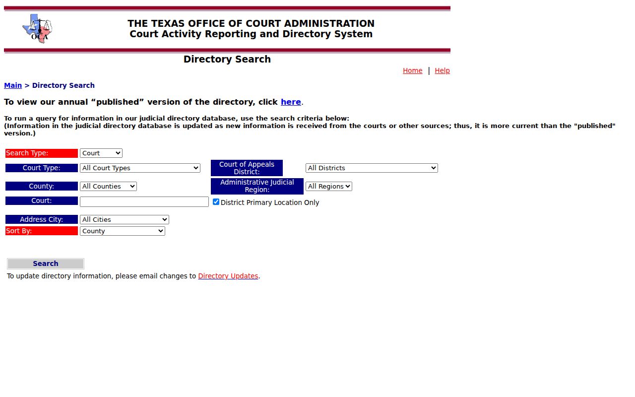 Dickens County court docket court hierarchy directory